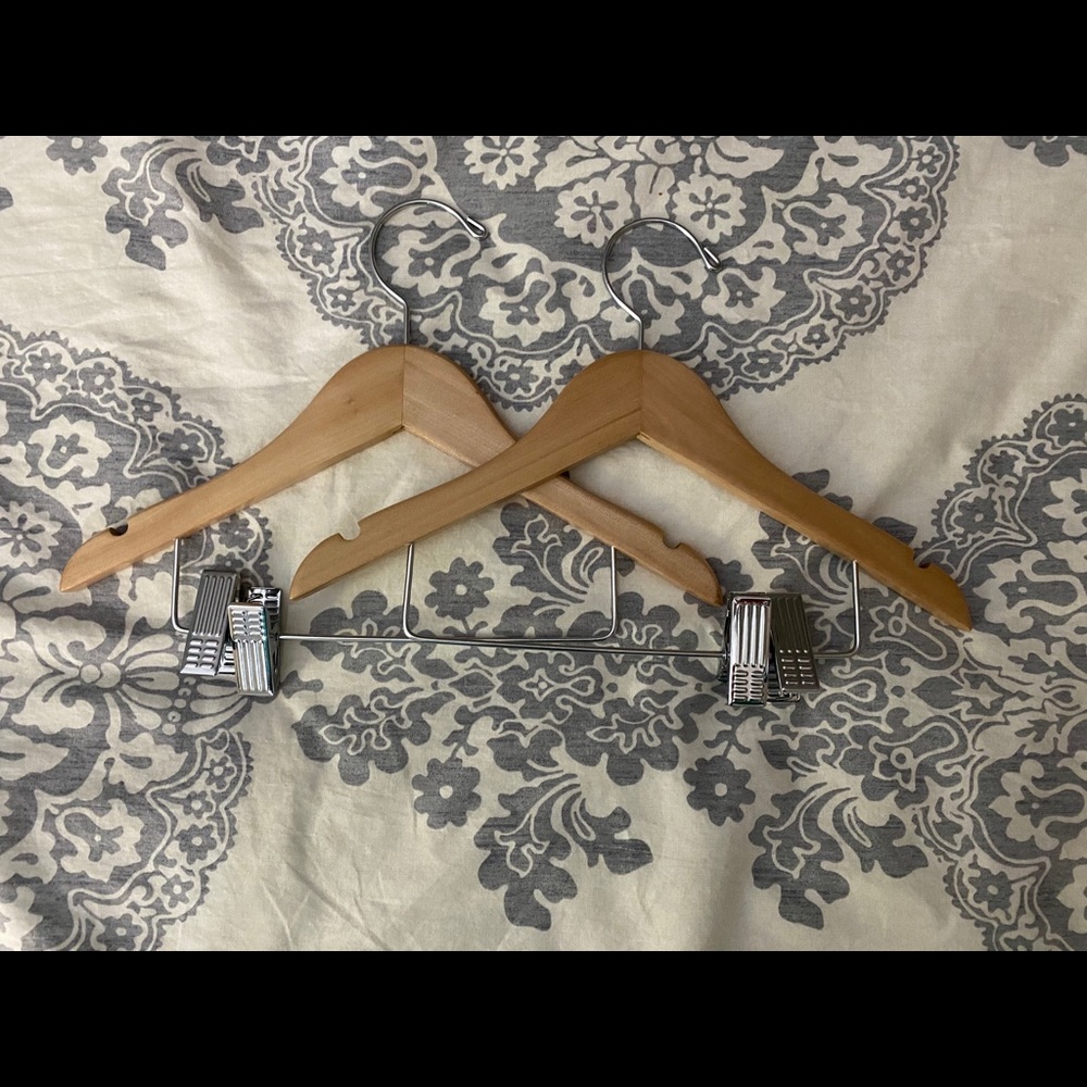 Beautiful wooden children’s clothes hangers